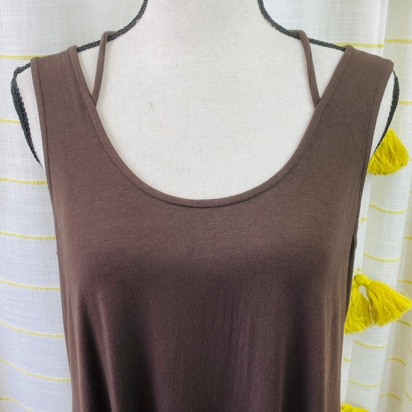 Eileen Fisher Knit A-Line Midi Dress Women Small Stretch Casual Classic Packable - Picture 6 of 10